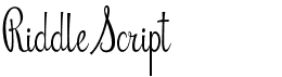 preview image of the Riddle Script font