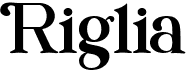 preview image of the Riglia font