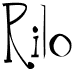 preview image of the Rilo font