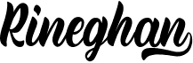 preview image of the Rineghan font