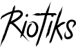preview image of the Riotiks font