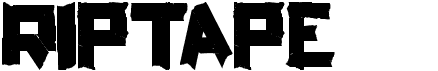 preview image of the RipTape font
