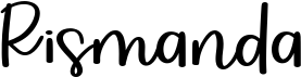 preview image of the Rismanda font