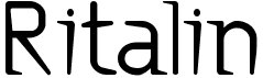 preview image of the Ritalin font