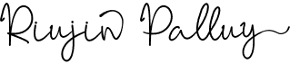 preview image of the Riujin Palluy font