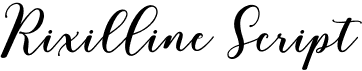preview image of the Rixilline Script font