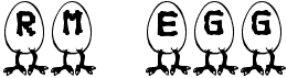 preview image of the RM Egg font
