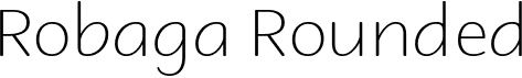 preview image of the Robaga Rounded font