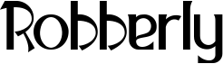 preview image of the Robberly font