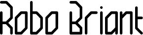 preview image of the Robo Briant font