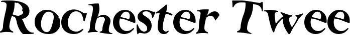 preview image of the Rochester Twee font