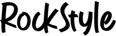 preview image of the RockStyle font