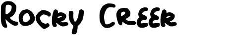 preview image of the Rocky Creek font