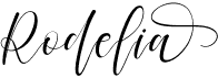 preview image of the Rodelia font