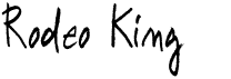 preview image of the Rodeo King font