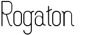preview image of the Rogaton font