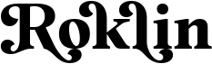 preview image of the Roklin font