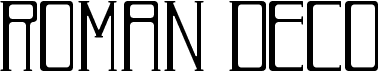 preview image of the Roman Deco font