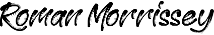 preview image of the Roman Morrissey font