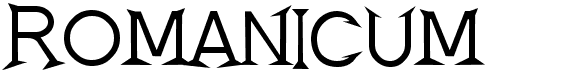 preview image of the Romanicum font