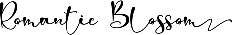 preview image of the Romantic Blossom font