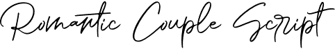 preview image of the Romantic Couple Script font
