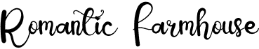 preview image of the Romantic Farmhouse font