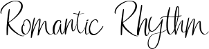 preview image of the Romantic Rhythm font