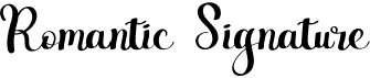 preview image of the Romantic Signature font