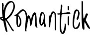 preview image of the Romantick font