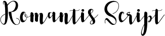 preview image of the Romantis Script font