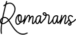 preview image of the Romarans font