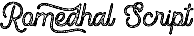 preview image of the Romedhal Script font