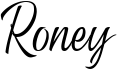 preview image of the Roney font