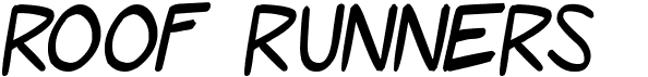 preview image of the Roof Runners font