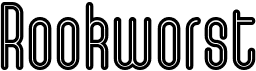preview image of the Rookworst font