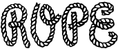 preview image of the Rope MF font