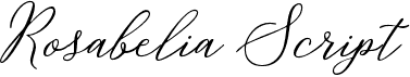 preview image of the Rosabelia Script font