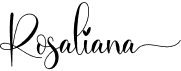 preview image of the Rosaliana font