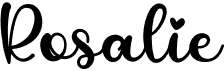 preview image of the Rosalie font