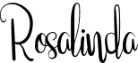 preview image of the Rosalinda font