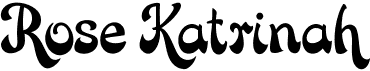 preview image of the Rose Katrinah font