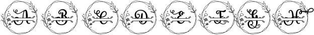 preview image of the Rose Monogram font