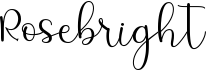 preview image of the Rosebright font