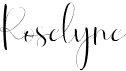 preview image of the Roselyne font