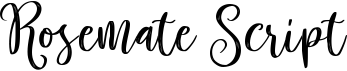 preview image of the Rosemate Script font