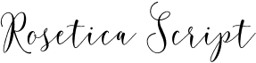 preview image of the Rosetica Script font