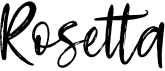 preview image of the Rosetta font