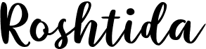 preview image of the Roshtida font