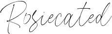 preview image of the Rosiecated font